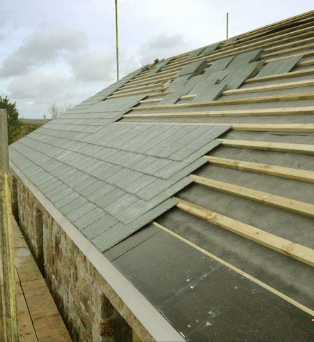 Traditional Stale roof repairs 